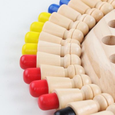 5.5cm hölzernes Montessori Baby spielt Gedächtnis Matchstick-Schach-Spiel