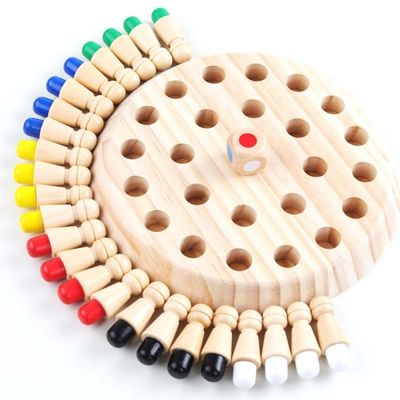 5.5cm hölzernes Montessori Baby spielt Gedächtnis Matchstick-Schach-Spiel