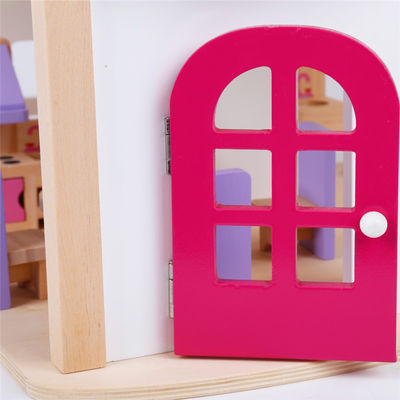 Natürliche 37.5cm Diy hölzerne Puppenhaus-Möbel hölzerner Toy House Furniture