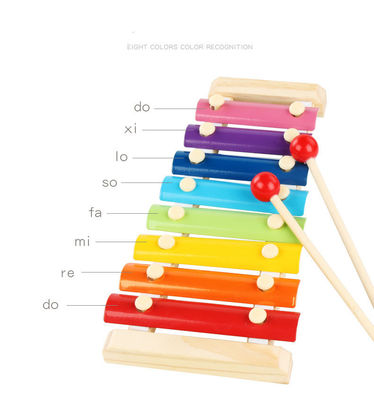 Baby-Unisexkinderhölzernes Xylophon Toy Music Instrument Non Toxic