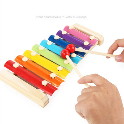 Baby-Unisexkinderhölzernes Xylophon Toy Music Instrument Non Toxic