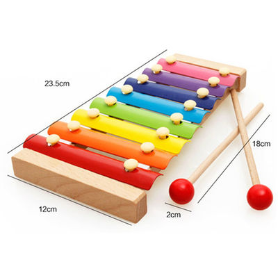 Baby-Unisexkinderhölzernes Xylophon Toy Music Instrument Non Toxic