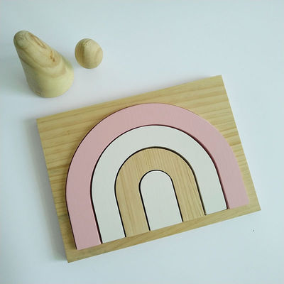 25.5CM Puzzlespiel Spiel-3D blockiert für Kleinkind-Baby-Holzklotz-Satz