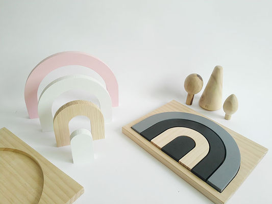 25.5CM Puzzlespiel Spiel-3D blockiert für Kleinkind-Baby-Holzklotz-Satz