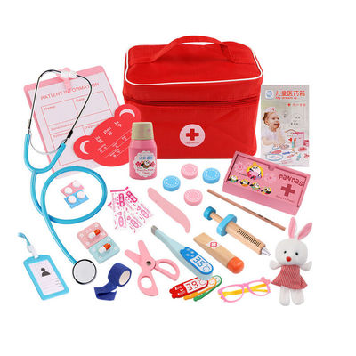 Hölzerne Miniaturküche Doktor-17cm eingestellt, Spiel vorzutäuschen