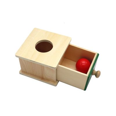 12cm sensorisches hölzernes Montessori Baby spielt Montessori-Fach-Kasten farbiges Buchenholz