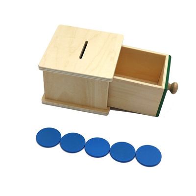 12cm sensorisches hölzernes Montessori Baby spielt Montessori-Fach-Kasten farbiges Buchenholz