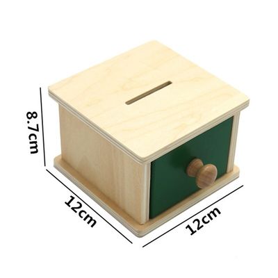 12cm sensorisches hölzernes Montessori Baby spielt Montessori-Fach-Kasten farbiges Buchenholz