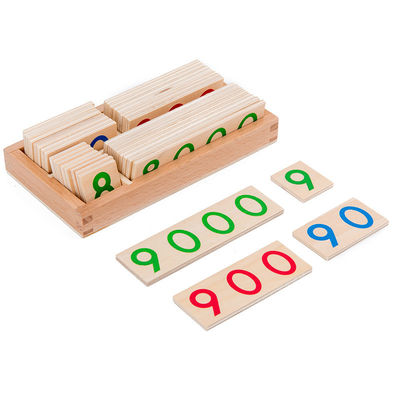 3.5cm hölzerne Zahlen verwirren die Zählung von Karten-Mathe-Lehrmitteln für Kleinkinder