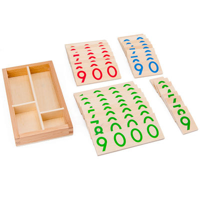 3.5cm hölzerne Zahlen verwirren die Zählung von Karten-Mathe-Lehrmitteln für Kleinkinder