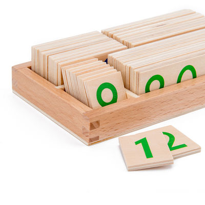 3.5cm hölzerne Zahlen verwirren die Zählung von Karten-Mathe-Lehrmitteln für Kleinkinder