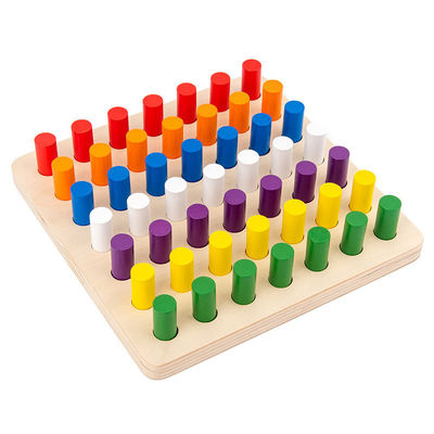 Pädagogisches hölzernes Montessori Baby ISO9001 spielt hölzernes Gedächtnis Matchstick-Schach