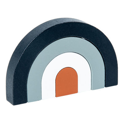 Gebäude-hölzerner Regenbogen-Stapler-hölzerner stapelnder Regenbogen-Pastell 3D Jenga