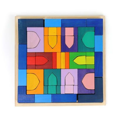 Kreativer fester 4.5cm großer Regenbogen, der Puzzlespiel-Tier stapelt