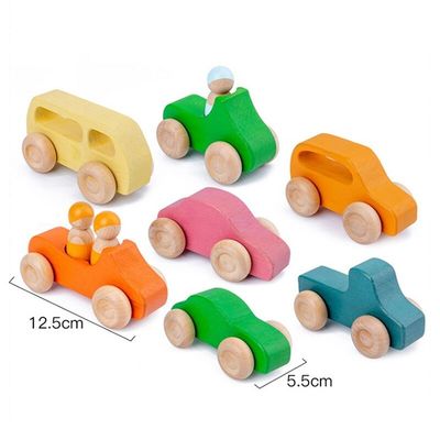 Hölzerner Felsen Coral Earth Wooden Blocks Toyss stellte balancierendes Block-Naturholz-Spielzeug ein