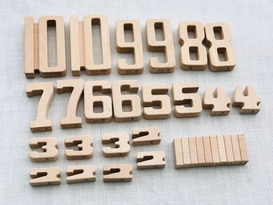 Pädagogische hölzerne Alphabet-und Zahl-Block-Mathe-Digital-Spielwaren ISO9001