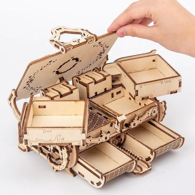 Mechanische hölzerne Puzzlespiel-hölzerne mechanische Puzzlespiele 3d der Persönlichkeits-3.94in