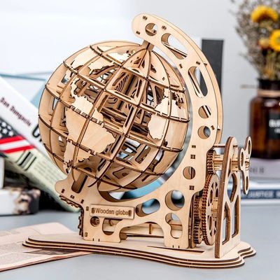 spielt unaufhörliches Puzzlespiel des Holzklotz-3D hölzernes mechanisches Modell