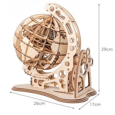 spielt unaufhörliches Puzzlespiel des Holzklotz-3D hölzernes mechanisches Modell