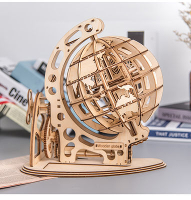 spielt unaufhörliches Puzzlespiel des Holzklotz-3D hölzernes mechanisches Modell
