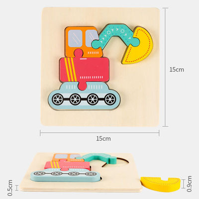 Balancen-Forest Wooden Block Puzzle Toyss des Baby-0.9cm hölzerne tierische Puzzlen