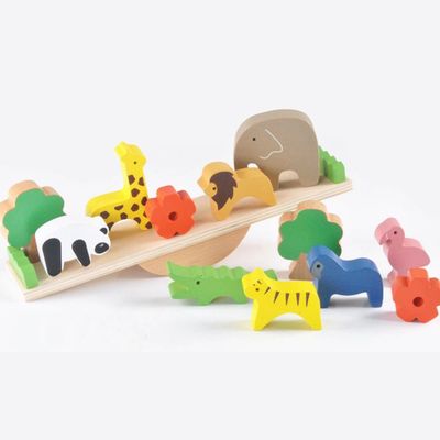 16CM nette pädagogische Holzklotz-Spielwaren-hölzerner Baustein-Satz