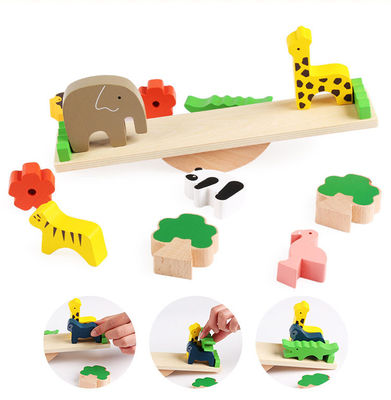 16CM nette pädagogische Holzklotz-Spielwaren-hölzerner Baustein-Satz