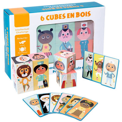 Puzzlespiel der Partikel-Kombinations-5cm blockiert hölzerne Spielwaren für Kleinkinder
