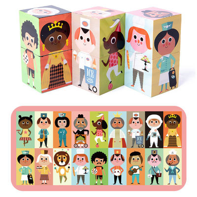 Puzzlespiel der Partikel-Kombinations-5cm blockiert hölzerne Spielwaren für Kleinkinder