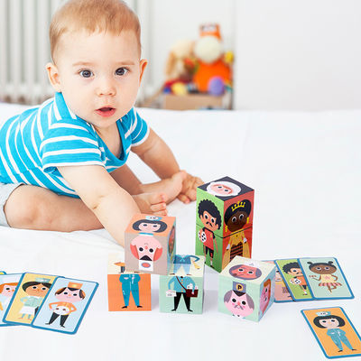 Puzzlespiel der Partikel-Kombinations-5cm blockiert hölzerne Spielwaren für Kleinkinder