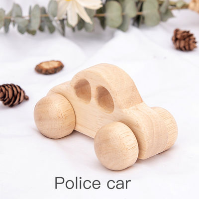 Buchen-Unisex-ISO9001 hölzernes Auto Toy Police Montessori