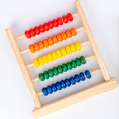 geometrische 15cm Holzperle 3D, die Abakus-Kind Toy Numbers Counting zählt