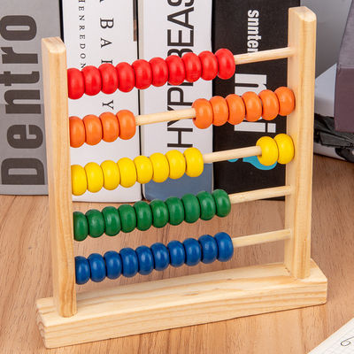 geometrische 15cm Holzperle 3D, die Abakus-Kind Toy Numbers Counting zählt
