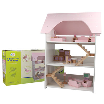 Verziert Miniaturmöbel hölzernes  House Furniture des Puppenhaus-ISO9001