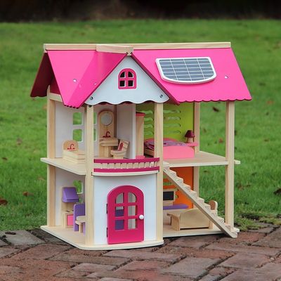 Schloss-hölzerne Puppenhaus-Spielwaren  Dream House der Kindiso9001