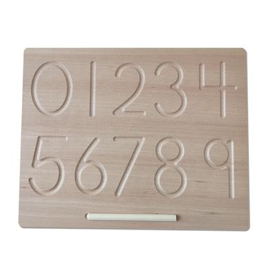 Alphabete verschalen 29cm hölzernes Mathe Toy Counting Teaching Language