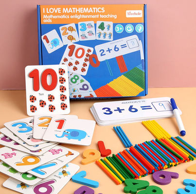 Ungiftiges 15cm Montessori, der Brett-hölzernes Vermehrungs-Brett zählt