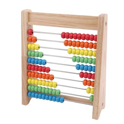 Hölzerne Zählungsperlen arithmetischer Abakus-hölzerne Mathe-Toy Rainbows 7cm