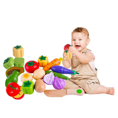 Das Kochen stützt 5.5cm hölzerne Rollen-Spiel-Nahrungsmittelmagnetische Frucht-Spielwaren
