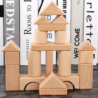 Großes riesiges hölzernes 22PCS Baustein klassisches Schloss 17.5cm