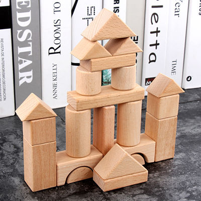 Großes riesiges hölzernes 22PCS Baustein klassisches Schloss 17.5cm