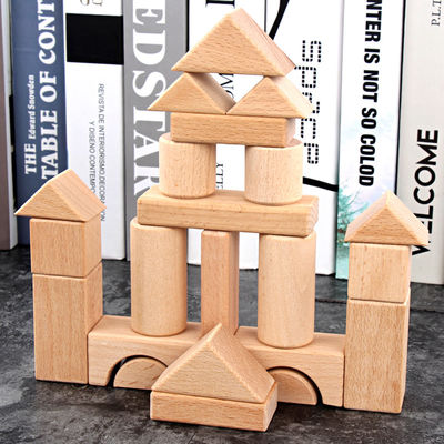 Großes riesiges hölzernes 22PCS Baustein klassisches Schloss 17.5cm