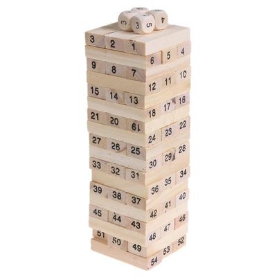 Stellen-Domino-hölzerne Bausteine Toy Tower Stacking Game