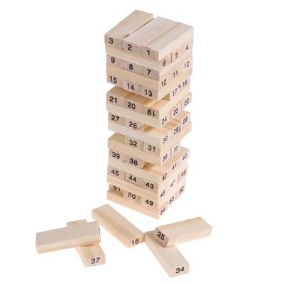 Stellen-Domino-hölzerne Bausteine Toy Tower Stacking Game