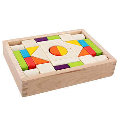 Großes 15cm Schloss-hölzerne Bausteine Toy Stacking 30 Stücke