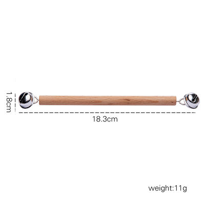 Grafik rattert 7Pc hölzernes Teether für Baby-hölzernen Beißring