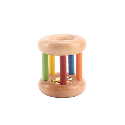 Hölzerne Spielwaren-Musikinstrumente BeBe Tambor des handbell-15CM