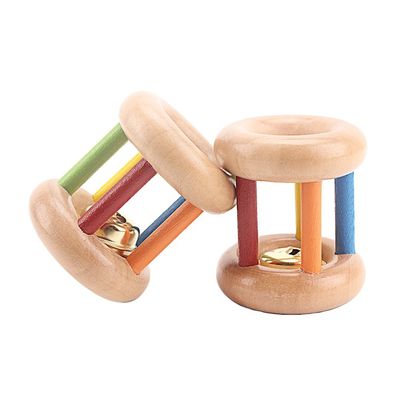 Hölzerne Spielwaren-Musikinstrumente BeBe Tambor des handbell-15CM