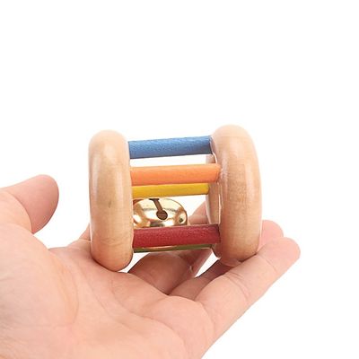 Hölzerne Spielwaren-Musikinstrumente BeBe Tambor des handbell-15CM
