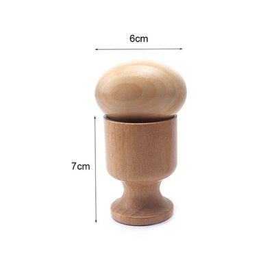 Handbell 6 bewegen hölzernes sicheres Tambor Buchenholz Teethers Teether Schritt für Schritt fort